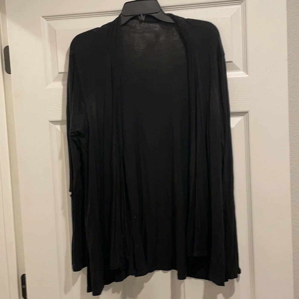 Plain black cardigan